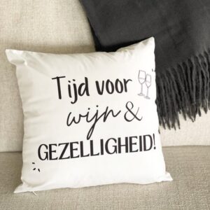sierkussen tijd voor wijn sfeerfoto