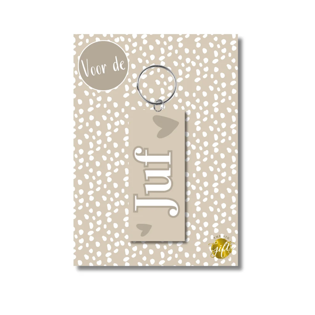Sleutelhanger - Juf